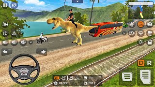 T-Rex Dinosaur Driving Mod - Bus Simulator Indonesia - Android Gameplay screenshot 2