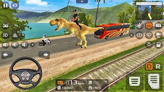 T-Rex Dinosaur Driving Mod - Bus Simulator Indonesia - Android Gameplay screenshot 1