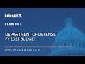 Department of Defense FY 2023 Budget