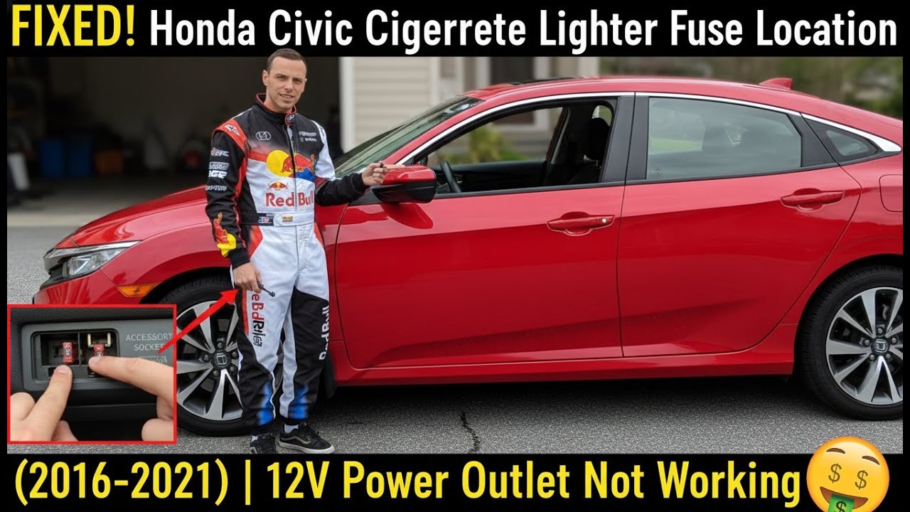 FIXED! Honda Civic Cigarette Lighter Fuse Location (2016-2021)