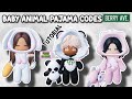 How to become a cute baby  baby animal pajama codes for berry avenue and bloxburg tutorial 2023 