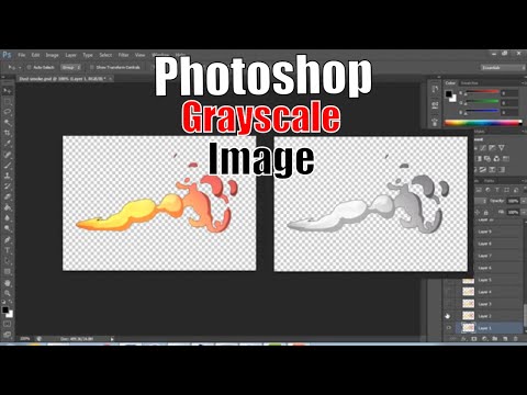 Video: Hoe converteer ik een laag naar grijswaarden in Photoshop?