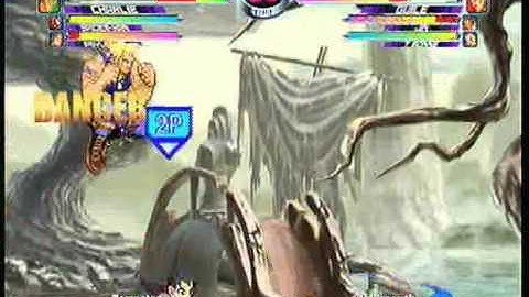 MvC2 Online (360): Brett (Cha/Spid/Psy) vs Thillygewth (Gui/Jin/Tron) 5 .:6.2.10:.