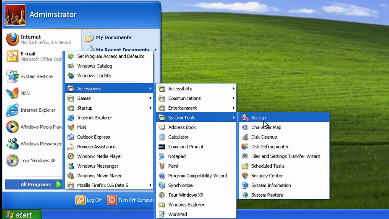 how to factory reset windows xp