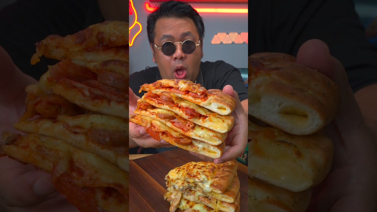 พิซซ่ายัดไส้ 🧀 #ASMR #ThePizzaCompany1112