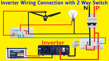 home inverter connection using two way switch || inverter connection for home @Technical Bilal