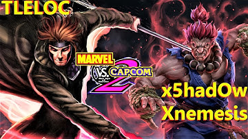 MvC2 Mvci Umvc3 x5hadOwXnemesis vs Tleloc (Low Tiers)  #FreeMvC2