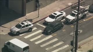 Wrong-Way Driver Surrenders After Domestic Violence Pursuit in Downtown LA