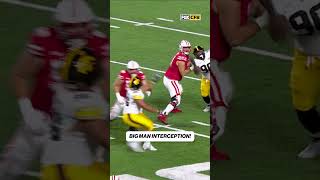 Big Man Interception For The Hawkeyes