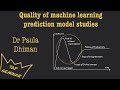 Reporting and Methodological Quality in Machine Learning Prediction Model Studies | Dr. Paula Dhiman