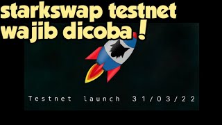 STARKSWAP TESTNET TUTORIAL | WAJIB DIGARAP ADA REWARD UNTUK TESTER!