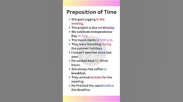 "Master Prepositions of Time: Examples and Usage in English Grammar" ⌚