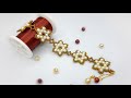 Kar Tanesi Bileklik Yapımı || Snowflakes Beaded Bracelet Making #Tutorial #DIY