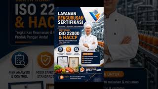 HACCP &amp; ISO 22000 #sertifikasi #sertifikat #haccp #iso22000 #legalitasusaha #legalitasbisnis #food