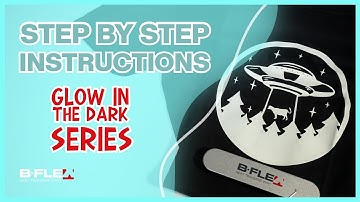How to use the GLOW IN THE DARK #ironon Heat Transfer Vinyl – STEP BY STEP