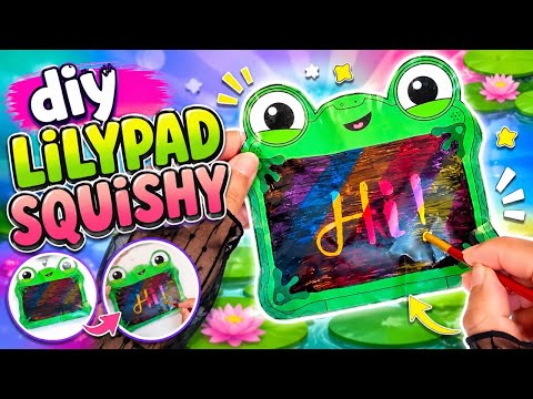 Making the Viral Lilypad Squishy You Can WRITE With!✍️  How to make viral Writing Lilypad Squishy