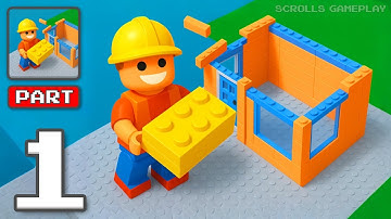 Toy City: Block Building 3D - Gameplay Walkthrough Part 1 - Stack Build And Rule (iOS, Android)