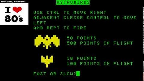 Astrobirds (Acorn Atom - emu)