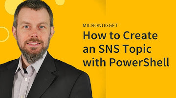How to Create an Amazon SNS Topic with PowerShell