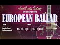 POP ROCK BALLAD Backing Track in Am // EUROPEAN BALLAD jam track // (66 bpm)