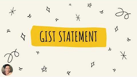 Gist Statement