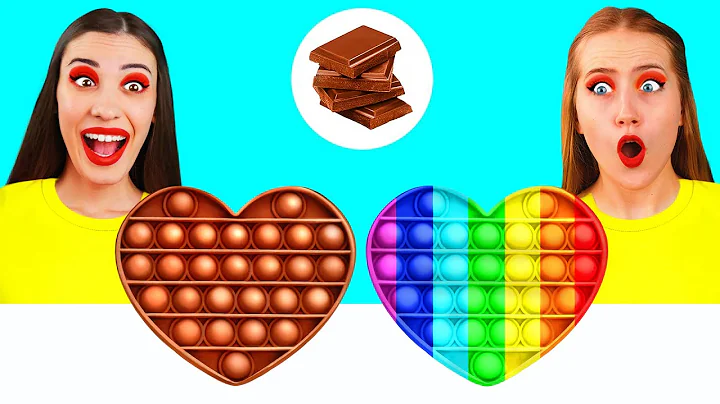 Real Food vs Chocolate Food Challenge | Kitchen War by Fun Fun Challenge