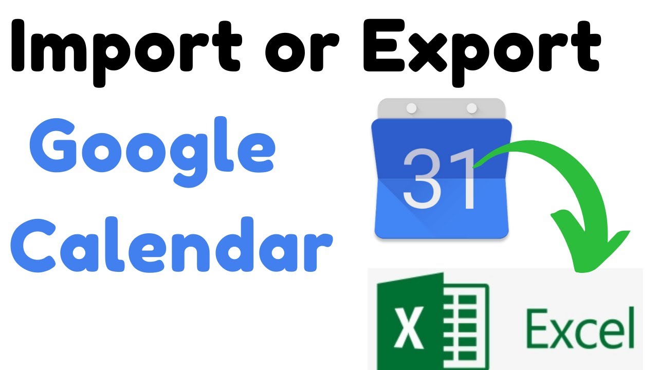 How to Export and Import Google Calendars Step By Step YouTube