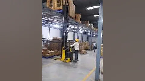 Godrej Fully Electric Stacker Application video