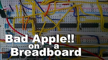 "Bad Apple!!" on a Breadboard