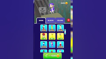 Bridge Race- GAMEPLAY - ANDROID IOS GAMING. #Shorts