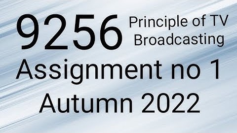 AIOU Code 9256 Solved Assignment No.1 Autumn 2022 #aiou #aiousolveassignments