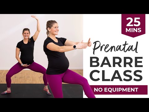 25-Minute Prenatal Barre Workout (No Equipment, ALL Trimesters) 