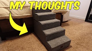Review of this 5 Step Dog Stairs - Perfect for small dogs!