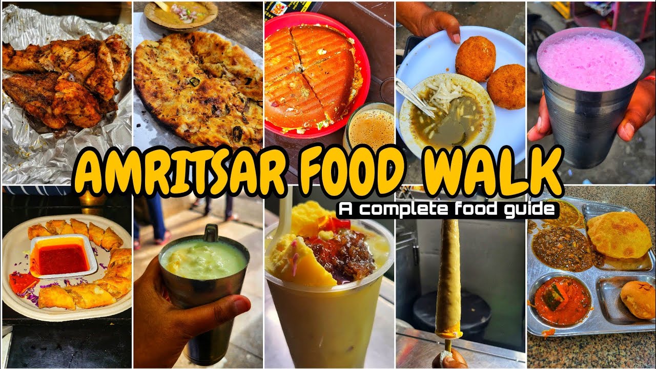 Exploring The Famous Food Joints In Amritsar | Amritsar Food Walk - YouTube