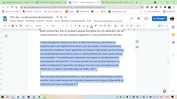 Comment justifier son texte sur Google Docs (mise en page)