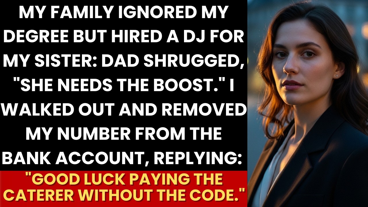 Dad Ignored My Degree “Your Sister Needs The Boost” — I Removed The Bank Code “Pay Without Me”