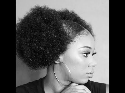 Quick Easy Hair Style Two Sleek Afro Puffs Summer Time
