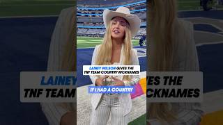 Lainey Wilson was spot on with these country nicknames for the #TNFonPrime crew 😂