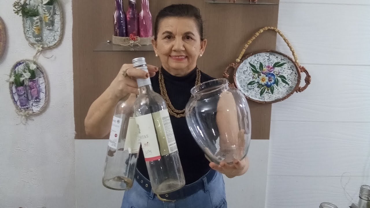 TEM VIDROS AI ? OLHA ESSAS 3 TÉCNICAS DE PINTURAS INCRÍVEIS /By Socorro Rodrigues #diy #artesanato