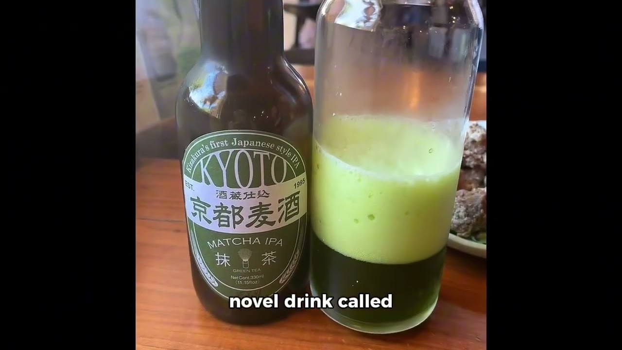 Trying Matcha beer 🍺 Japan finds 