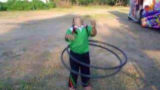 Cartoon Is Funning With Hula Hoop