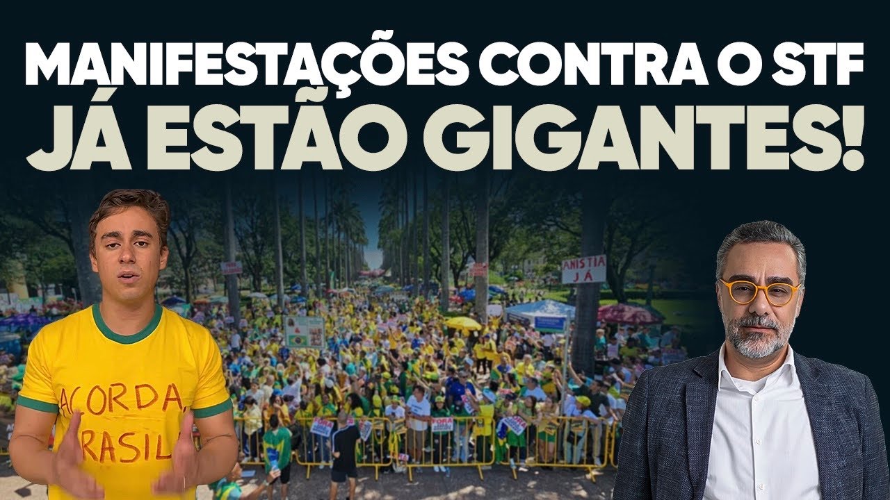 🚨 ACORDA BRASIL: manifestações contra o STF já estão gigantes!