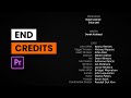 Add END ROLLING Credits in Premiere Pro