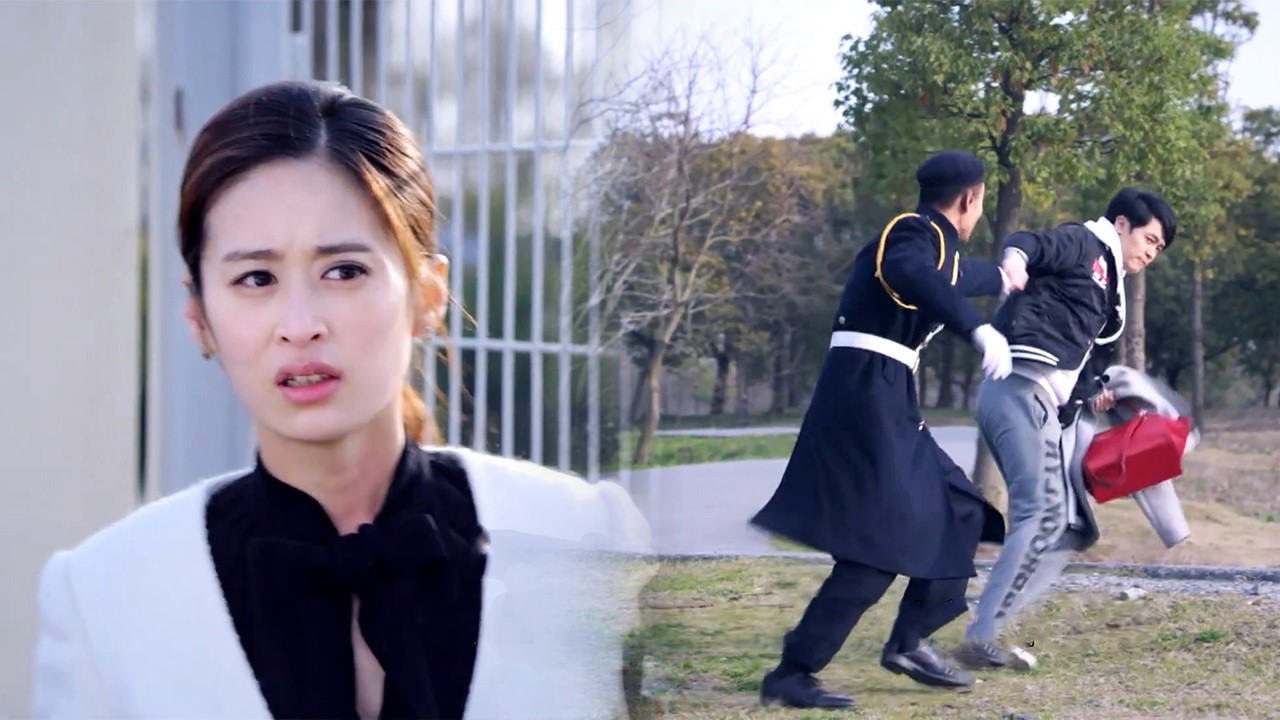 男主捨身引開保安，只為護她順利翻進馬場！