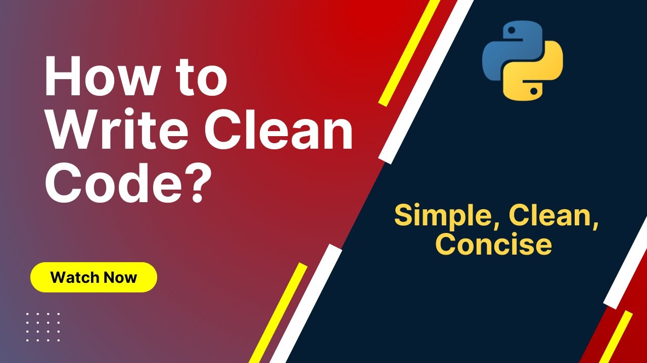 How to Write Clean Code - YouTube