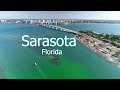 Aerial of Sarasota and Surrounding Keys in 4k