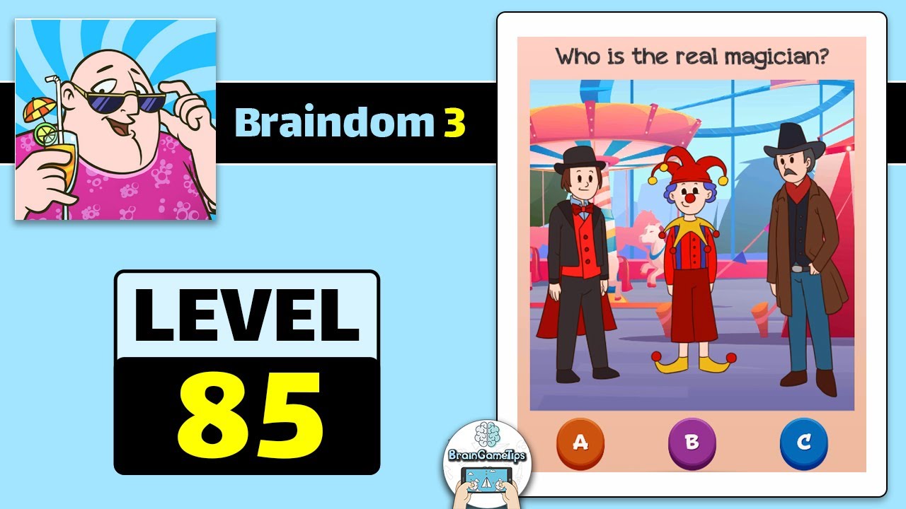 Braindom 3: Smart, Brain Games - Level 85 Answer