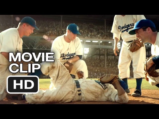 42 Movie CLIP - Get Me Up (2013) - Jackie Robinson Movie HD class=