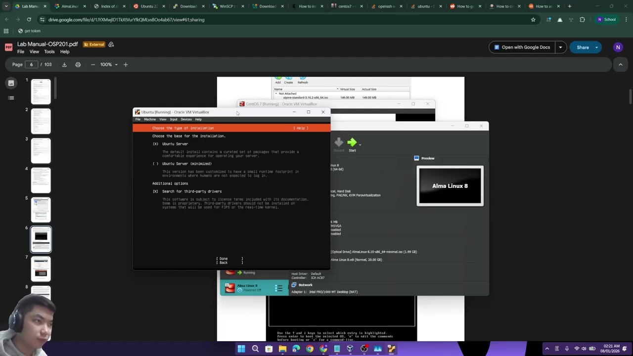 [FPTU - OSP201 - SP26] LAB 1 Installing a virtual machine in Virtualbox & initial configuration