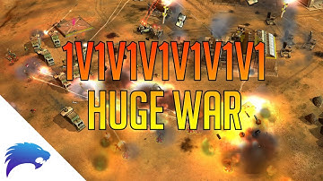 Crazy Infantry War vs QueenMuff | 1v1v1v1v1v1v1 New Map [LIVESTREAM HIGHLIGHT]